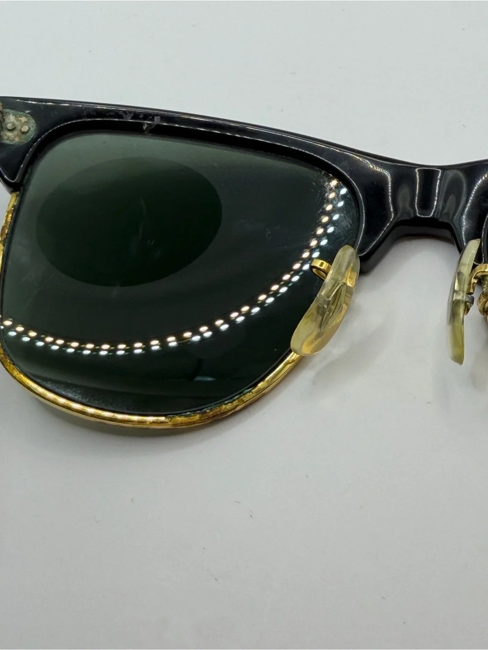 Vintage RAY BAN Sunglasses WAYFARER MAX B&L Black Frame Black Lens 1970-80s asis